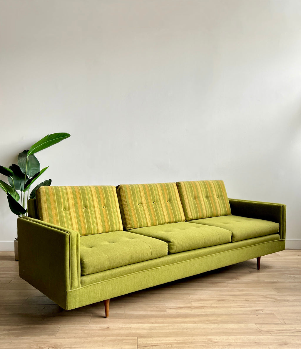 Vintage Mid Century Sofa in Green