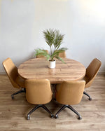 Vintage Dining Set with Six Chairs