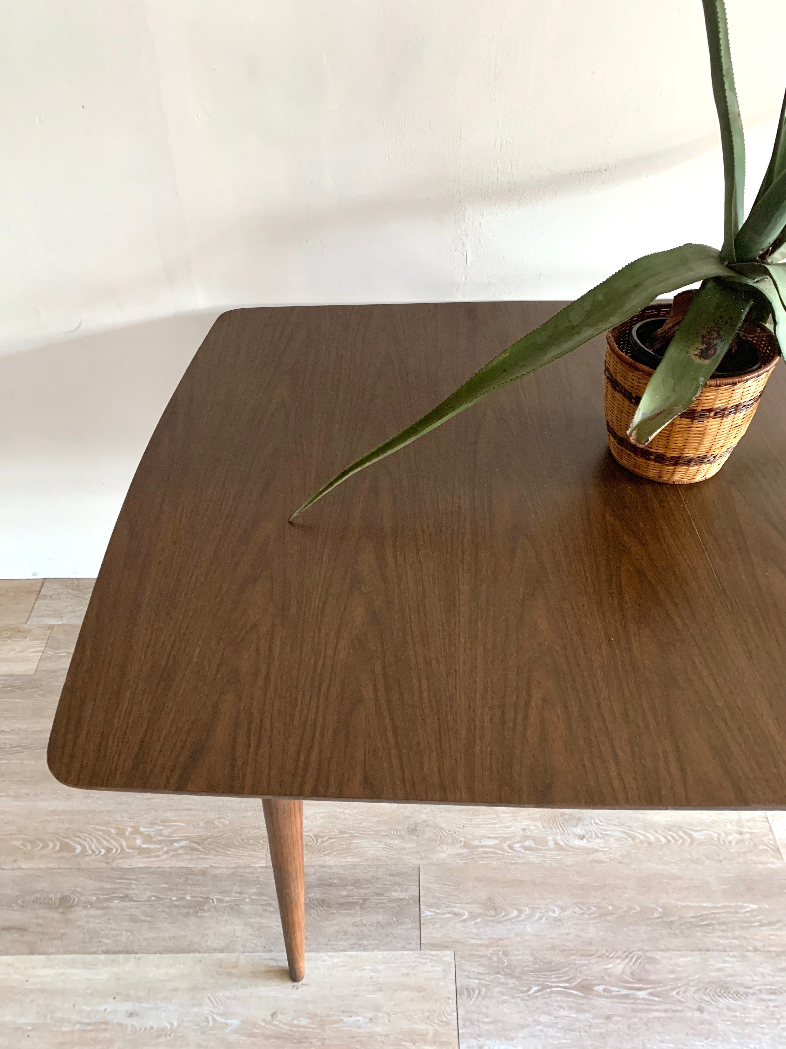 Mid Century Dining Table with Two Leaves