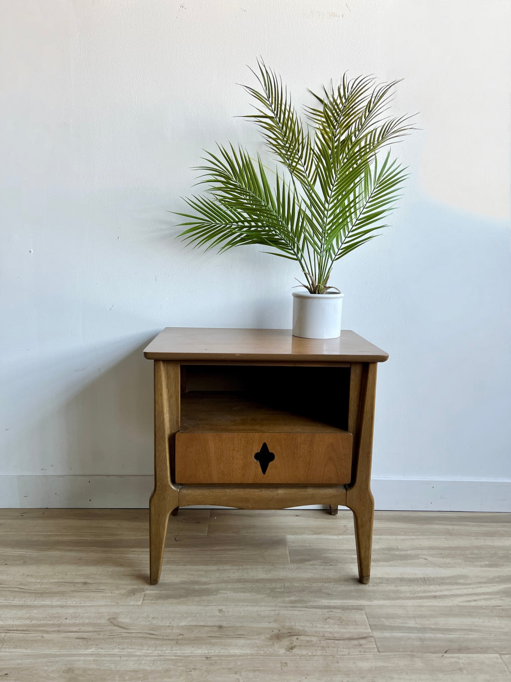 Vintage Mid Century Moroccan Nightstand / End Table