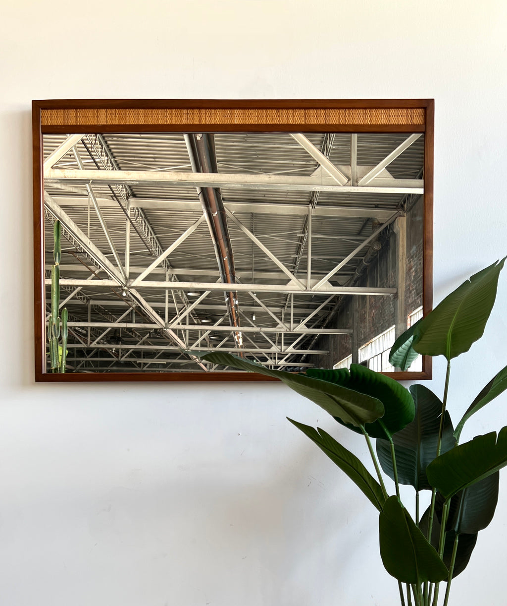 Large Mid Century Mirror by Drexel