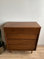 Vintage Mid Century Four Drawer Dresser