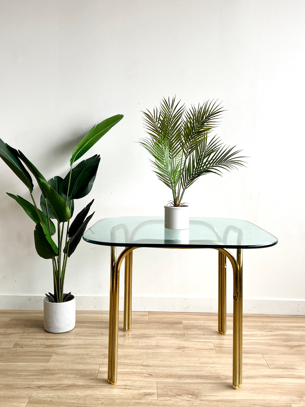 Vintage Brass Dining Table