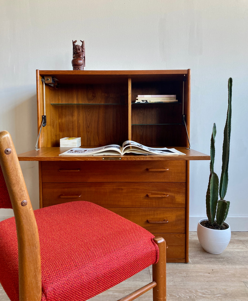 Vintage Danish Teak Secretary
