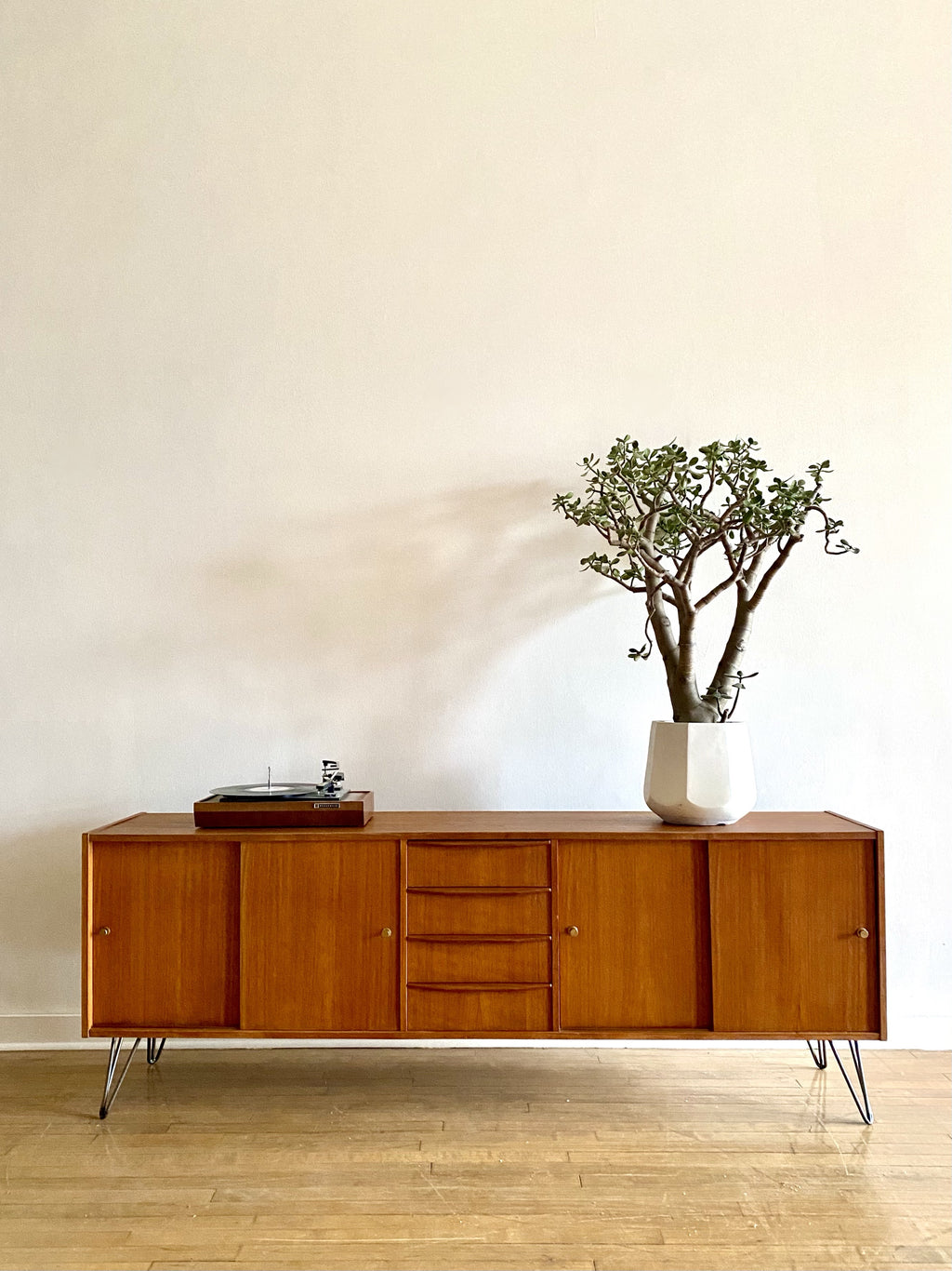 Vintage Danish Teak Sideboard Credenza
