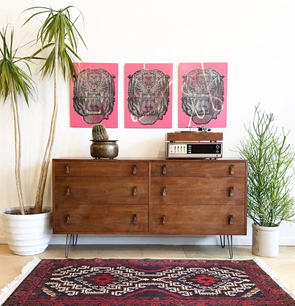 mid century modern legs for dresser Osborne Wood