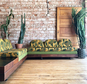 Mid-Century Sectional in Green