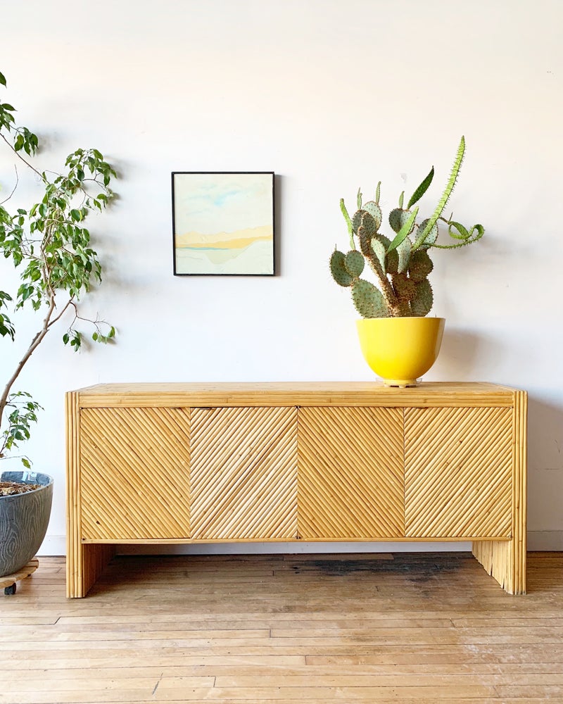 Vintage Bamboo Credenza